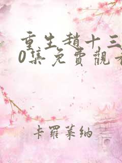 重生赵十三100集免费观看