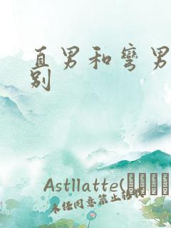 直男和弯男的区别