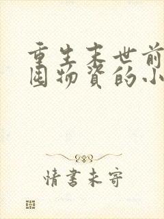 重生末世前疯狂囤物资的小说