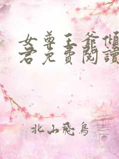 女尊王爷倾城夫君免费阅读全文