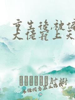 重生后,被偏执大佬宠上天