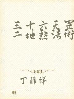 三十六天罡七十二地煞法术