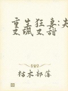 重生狂妻:夫人又飒又甜