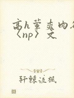 高h荤爽肉欲文〈np〉文