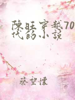 陈旺穿越70年代的小说