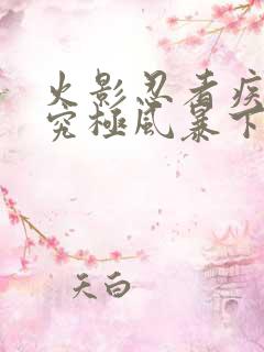 火影忍者疾风传究极风暴下载