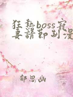 狂热boss宠妻请节制漫画完整免费观看