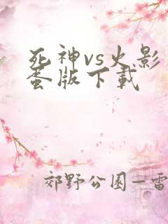 死神vs火影彩蛋版下载