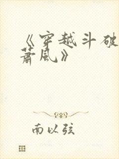 《穿越斗破名叫萧风》