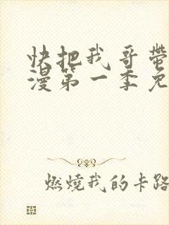 快把我哥带走动漫第一季免费观看