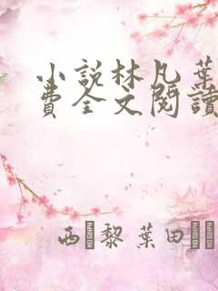 小说林凡叶惜免费全文阅读