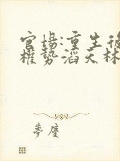 官场:重生后我权势滔天林峰全文