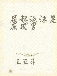 尿起泡沫是什么原因男