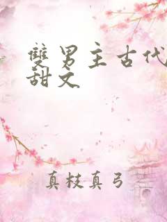 双男主古代生子甜文