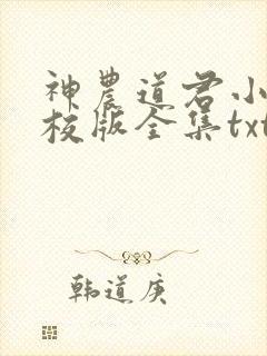 神农道君小说精校版全集txt