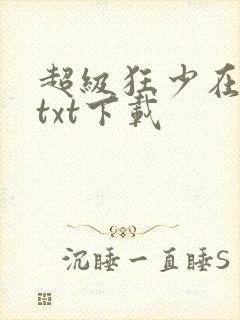 超级狂少在都市txt下载