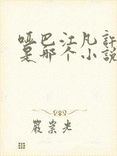 哑巴江凡许悠然是哪个小说