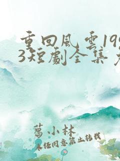 重回风云1993短剧全集免费