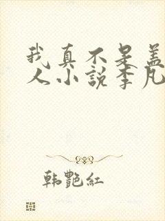 我真不是盖世高人小说李凡