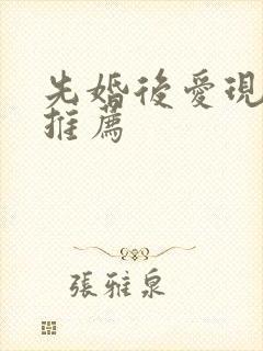 先婚后爱现言文推荐