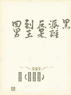 回到反派黑化前男主是谁