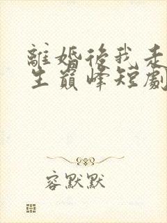 离婚后我走向人生巅峰短剧免费观看