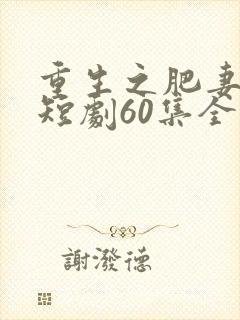重生之肥妻逆袭短剧60集全