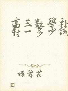 高三数学补课一对一多少钱