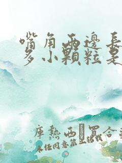 嘴角两边长了很多小颗粒是什么