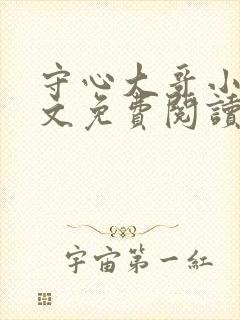 守心大哥小说全文免费阅读