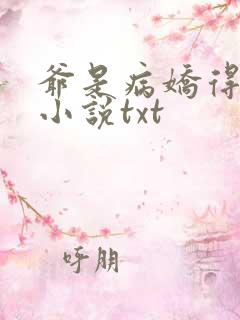 爷是病娇得宠着小说txt