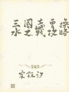 三国志曹操传汉水之战攻略