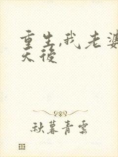 重生,我老婆是天后