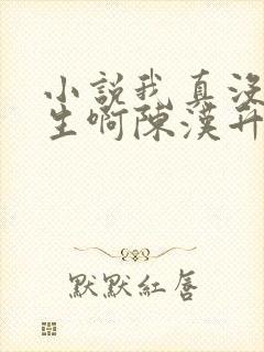 小说我真没想重生啊陈汉升