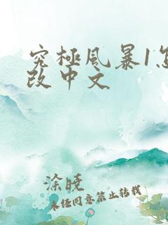 究极风暴1怎么改中文