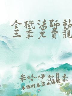 全职法师动漫第三季免费观看全集