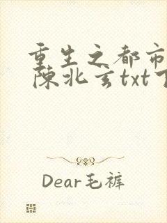 重生之都市修仙 陈北玄txt下载