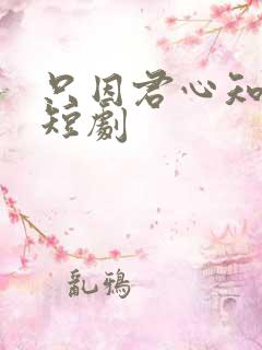 只因君心知我心短剧