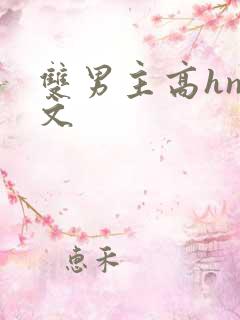 双男主高hnp文