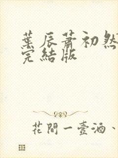 叶辰萧初然更新完结版