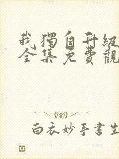 我独自升级动漫全集免费观看第一季