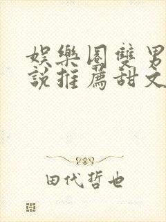 娱乐圈双男主小说推荐甜文