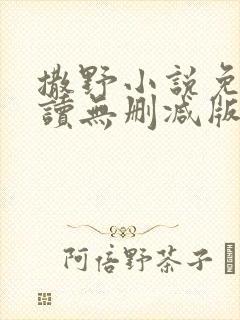 撒野小说免费阅读无删减版