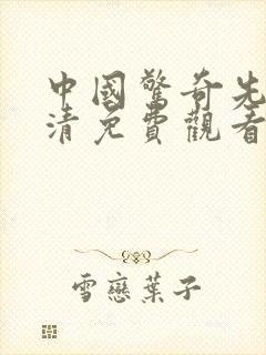 中国惊奇先生高清免费观看