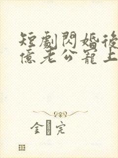 短剧闪婚后被千亿老公宠上天免费观看