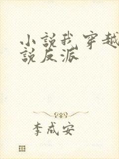 小说我穿越成小说反派