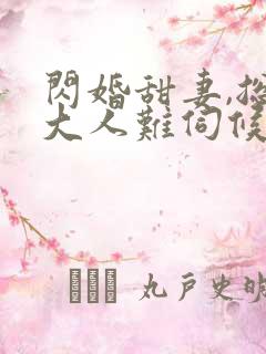 闪婚甜妻,总裁大人难伺候txt