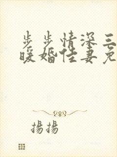 步步情深三爷的暖婚佳妻免费阅读
