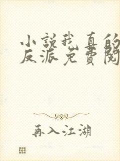 小说我真的不是反派免费阅读