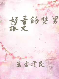 好看的双男主军旅文